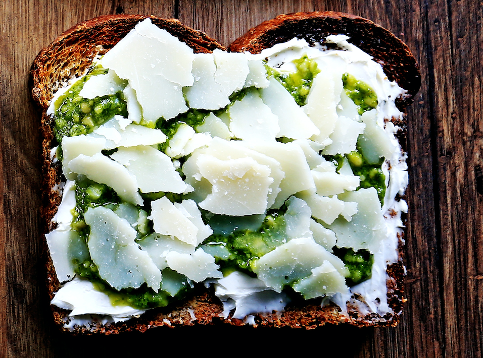 Pesto Parm Toast
