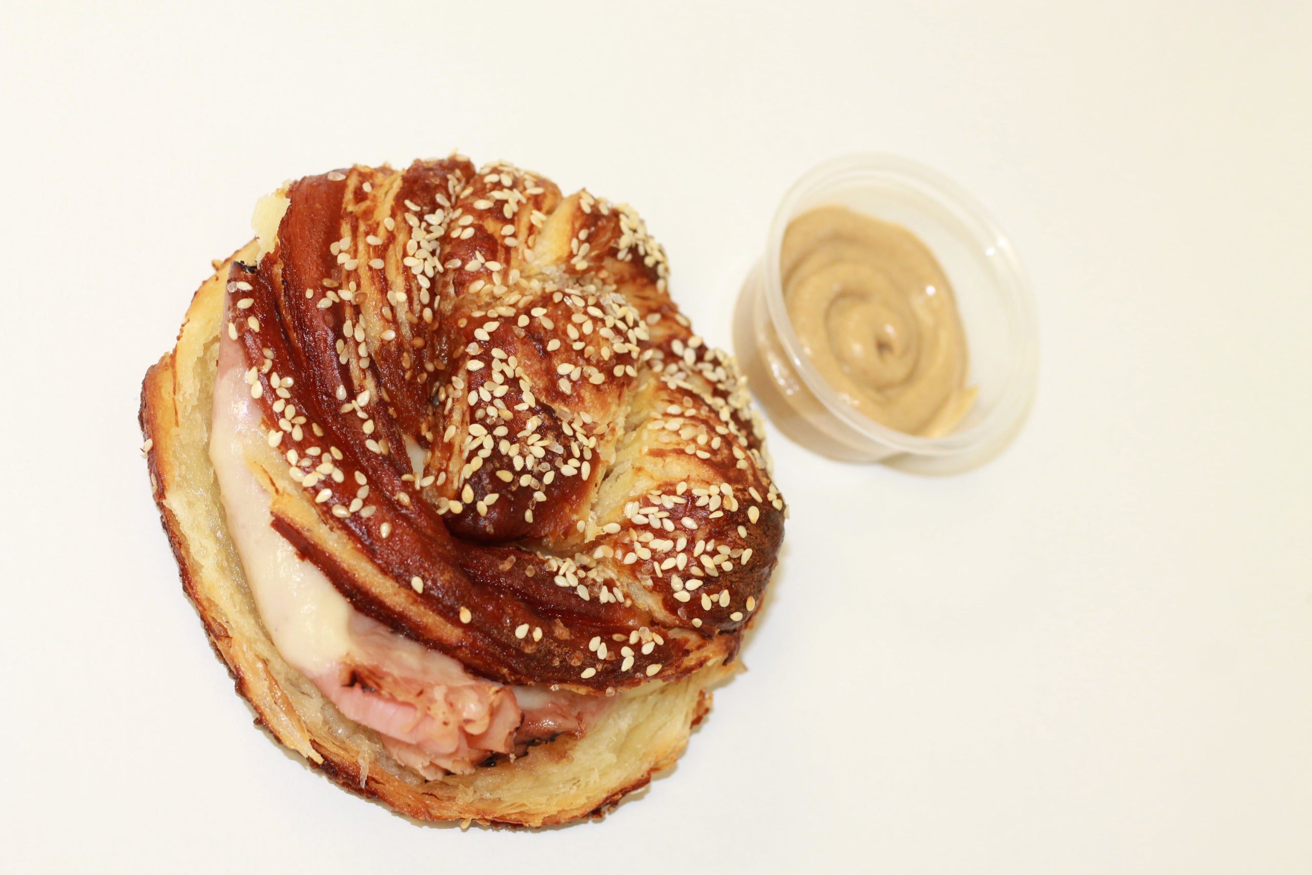 Ham & Swiss Pretzel Croissant